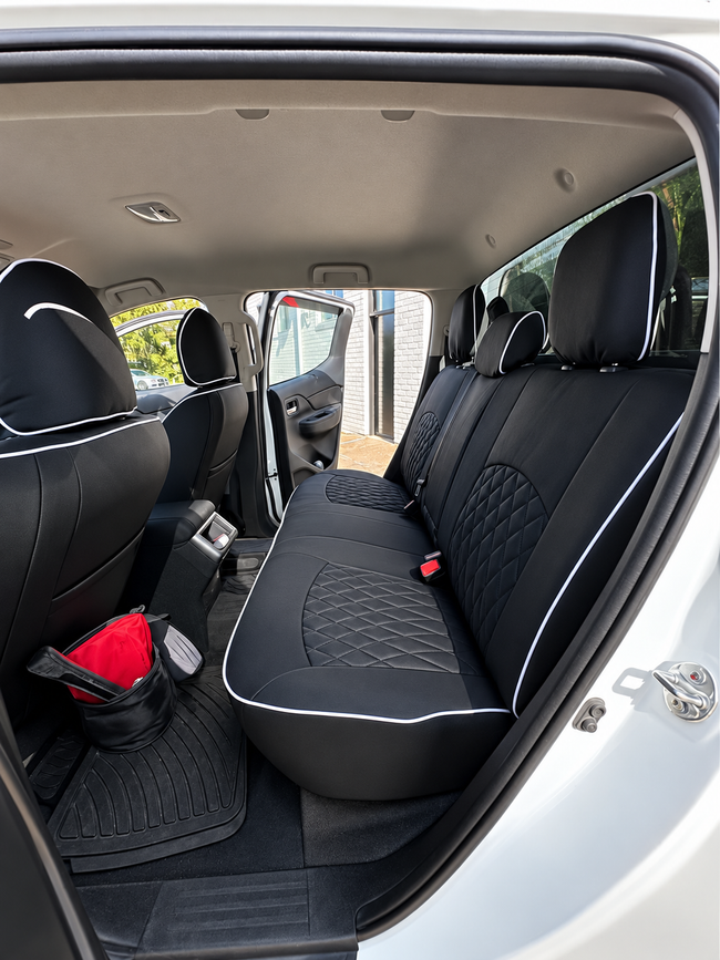 Custom seat cover installation