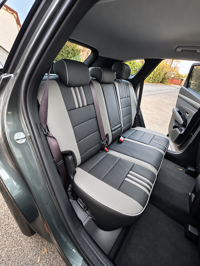 Custom seat cover installation
