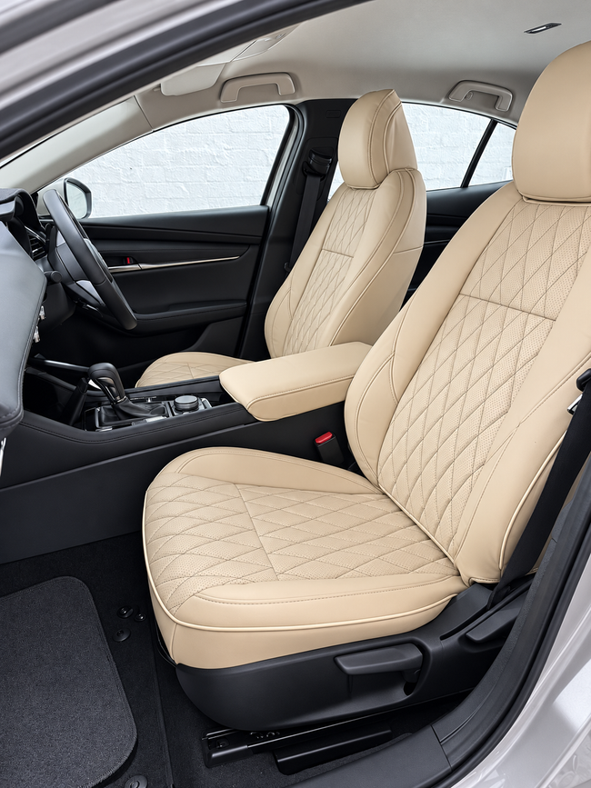 Custom seat cover installation