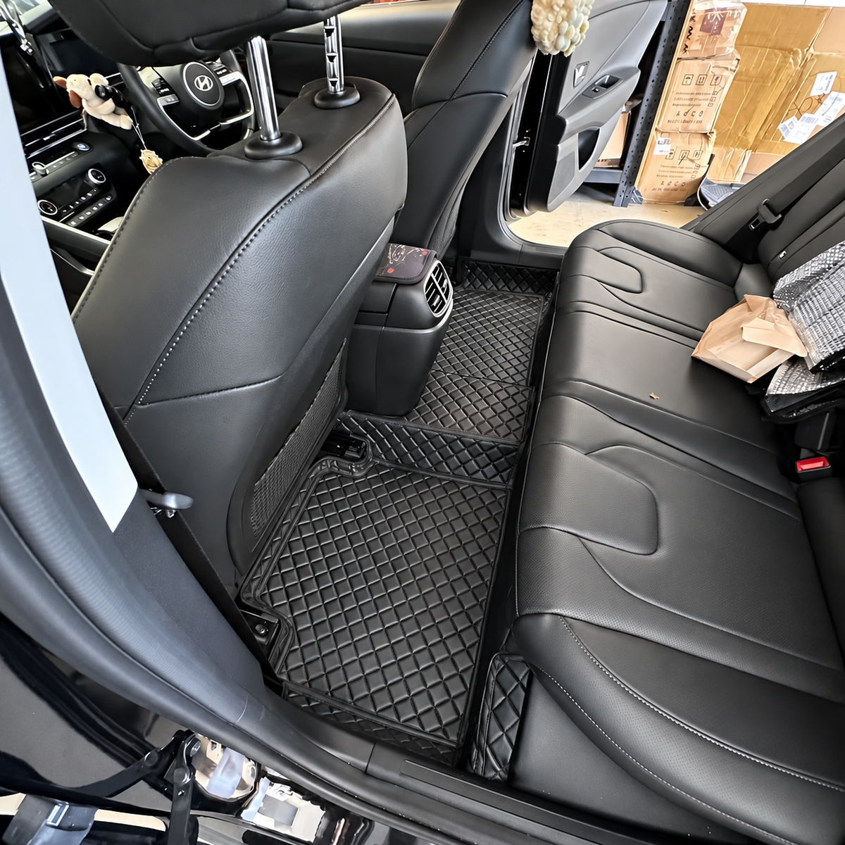 Custom floor mat installation