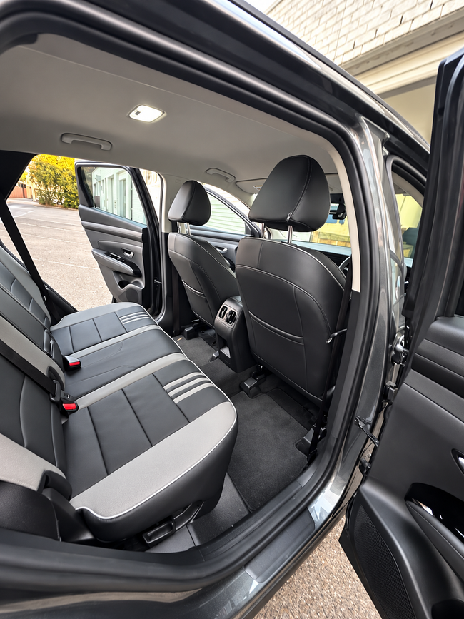 Custom seat cover installation