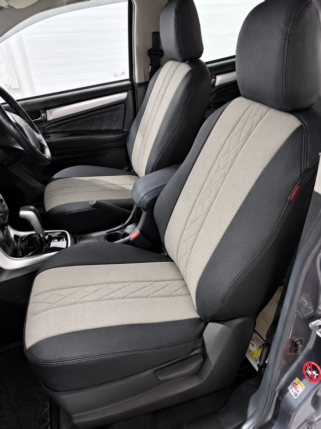 Custom seat cover installation