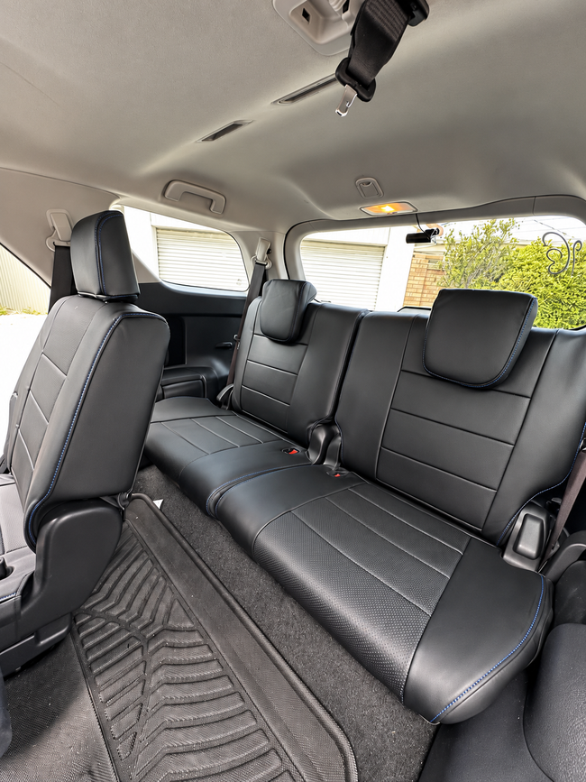 Custom seat cover installation