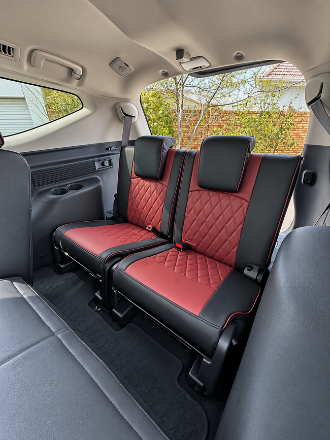 Custom seat cover installation