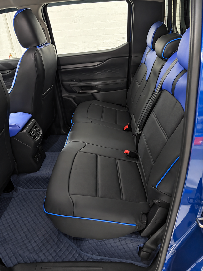 Custom seat cover installation