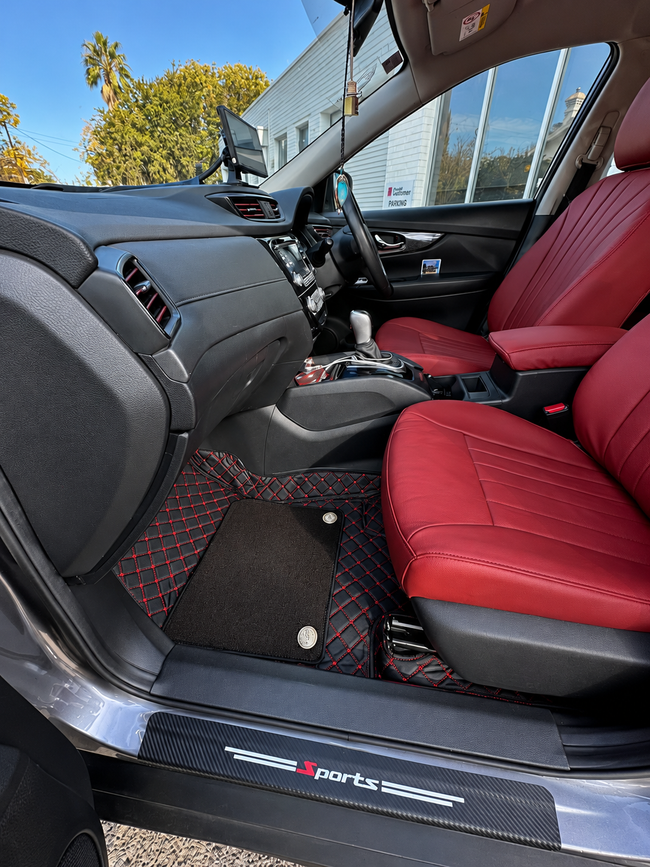Custom seat cover installation