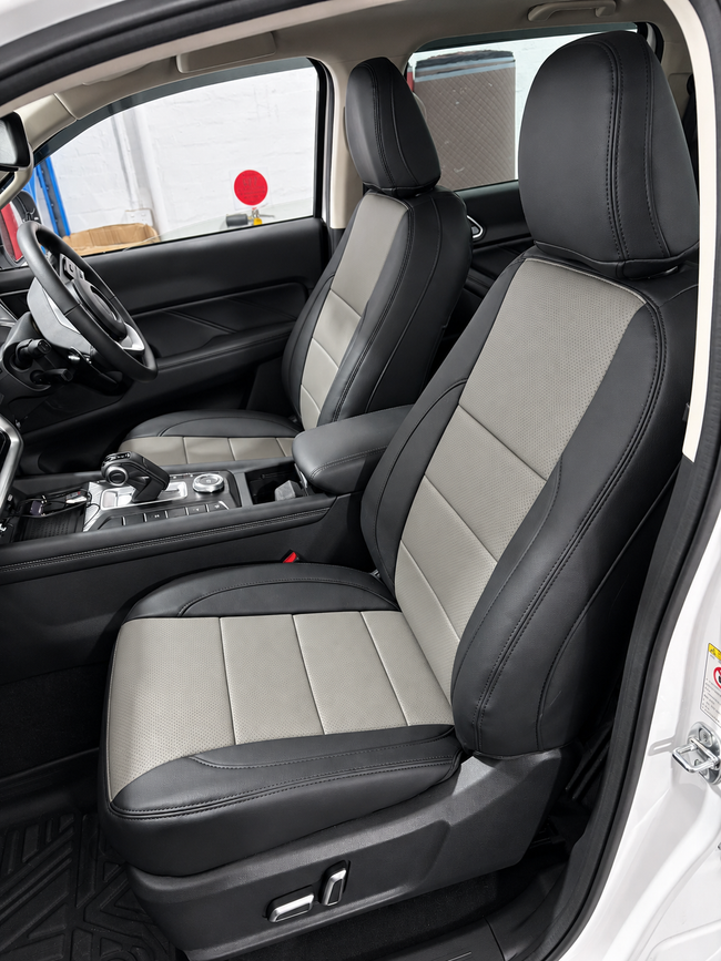Custom seat cover installation