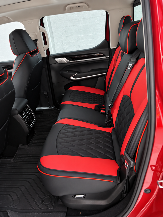 Custom seat cover installation