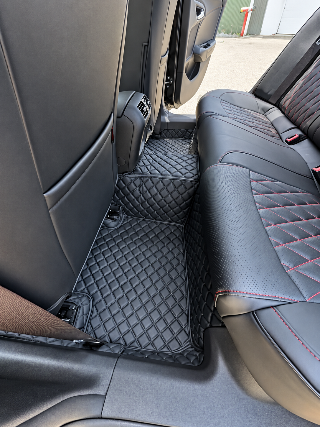 Custom floor mat installation