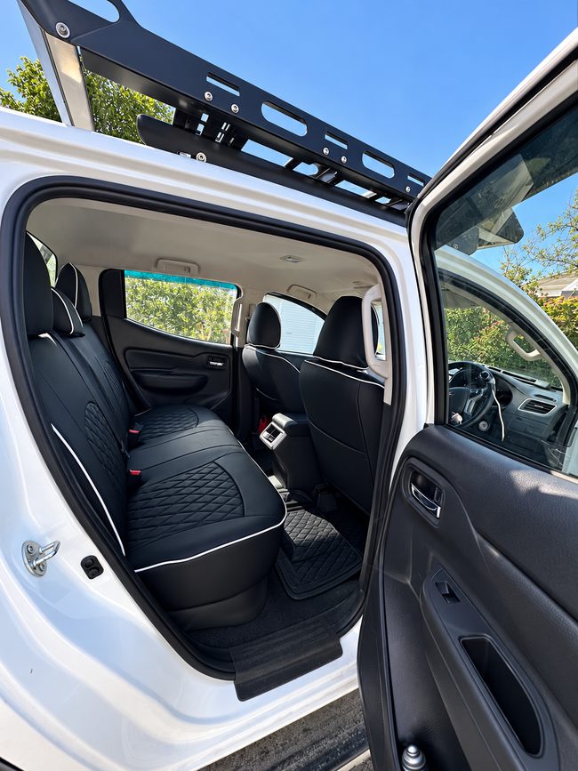 Custom seat cover installation