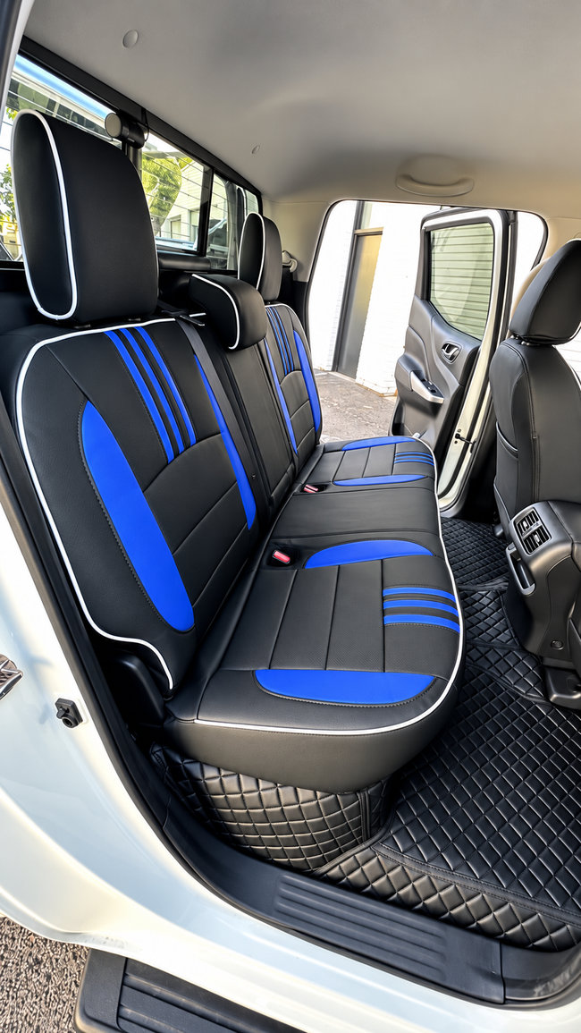 Custom seat cover installation