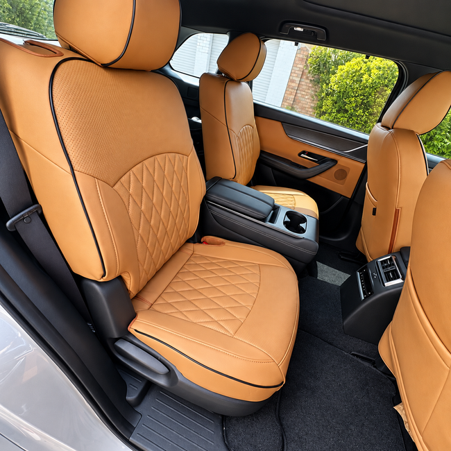 Custom seat cover installation