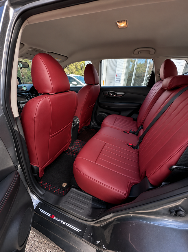 Custom seat cover installation