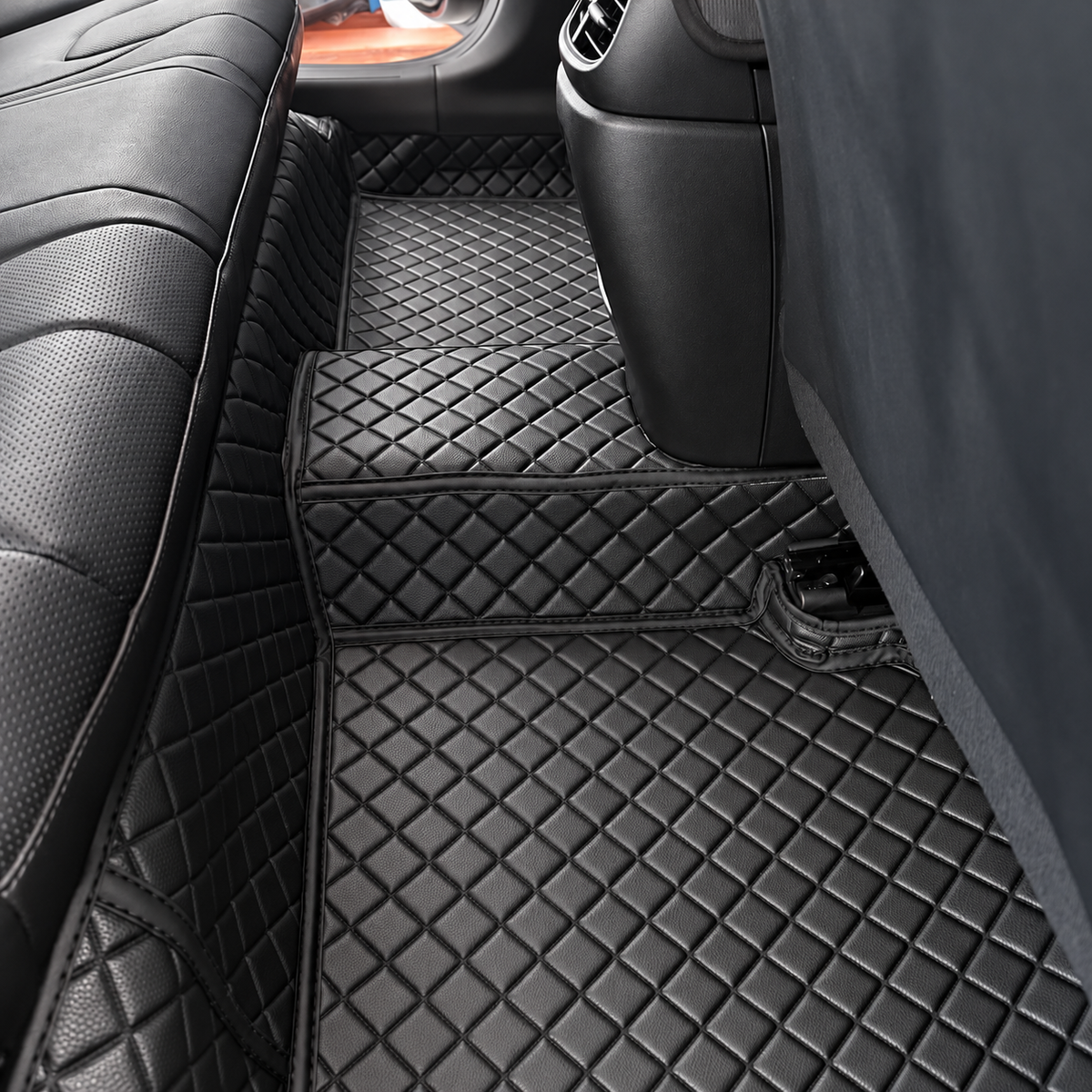 Custom floor mat installation