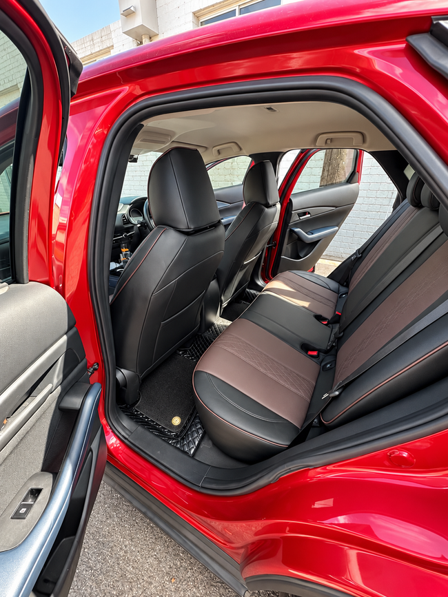 Custom seat cover installation