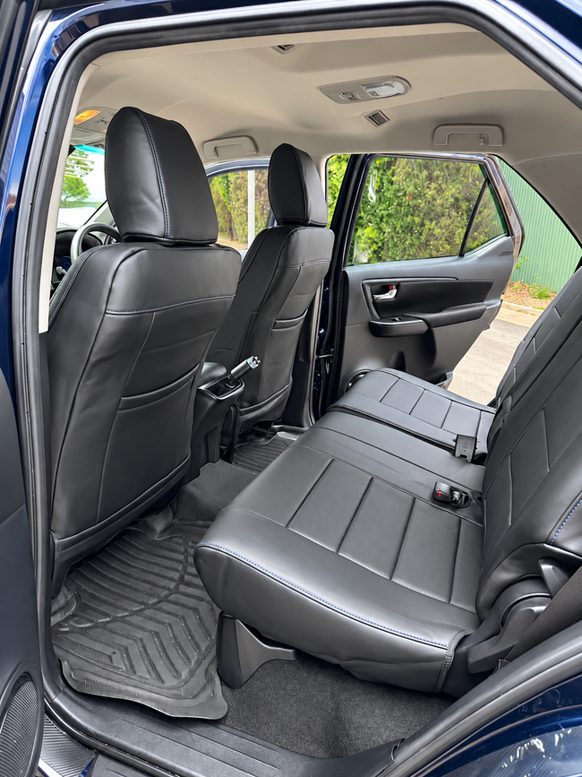Custom seat cover installation