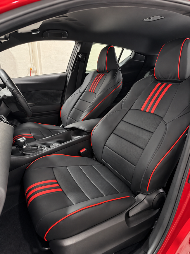 Custom seat cover installation