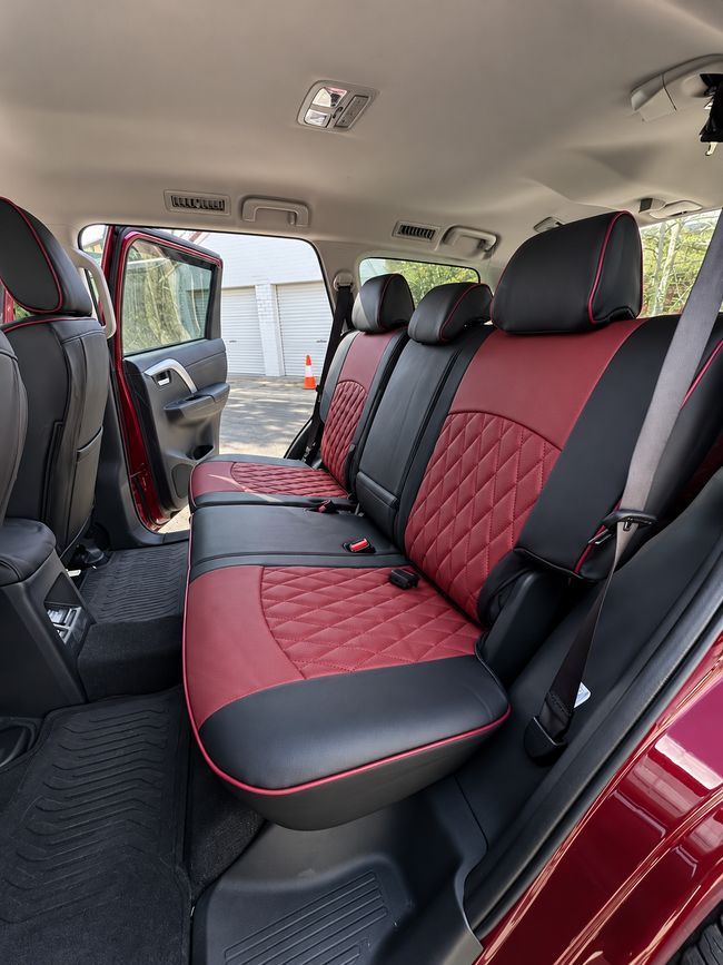 Custom seat cover installation
