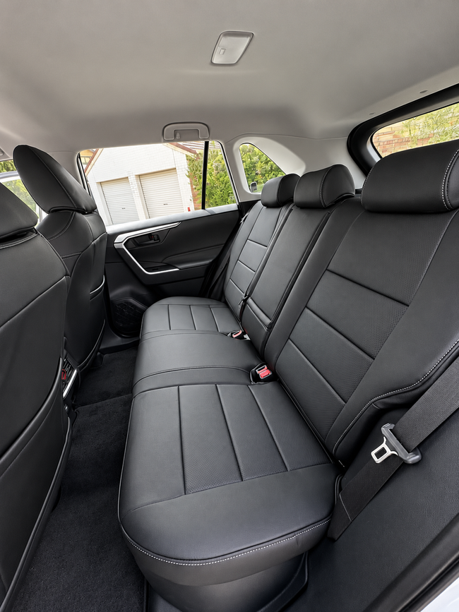 Custom seat cover installation
