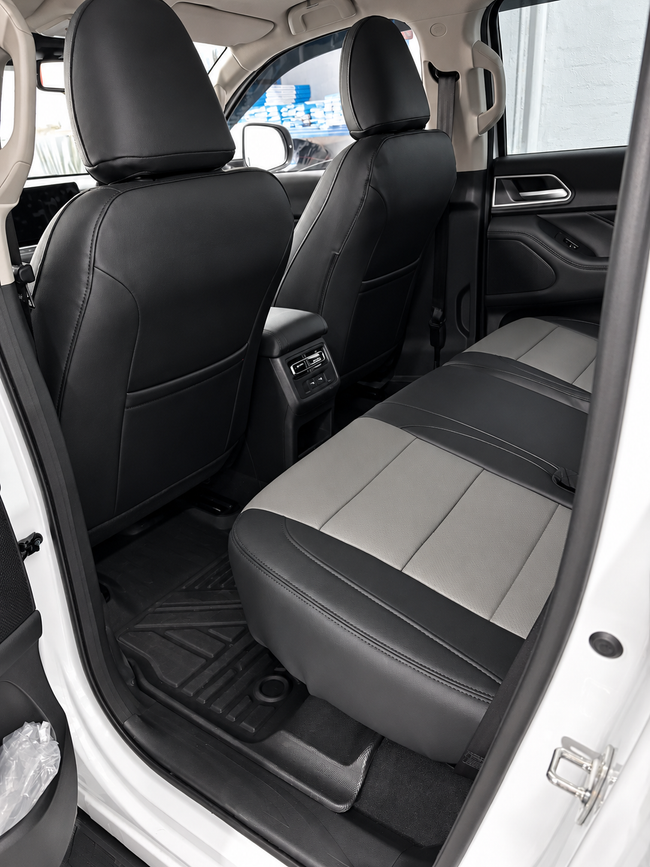 Custom seat cover installation