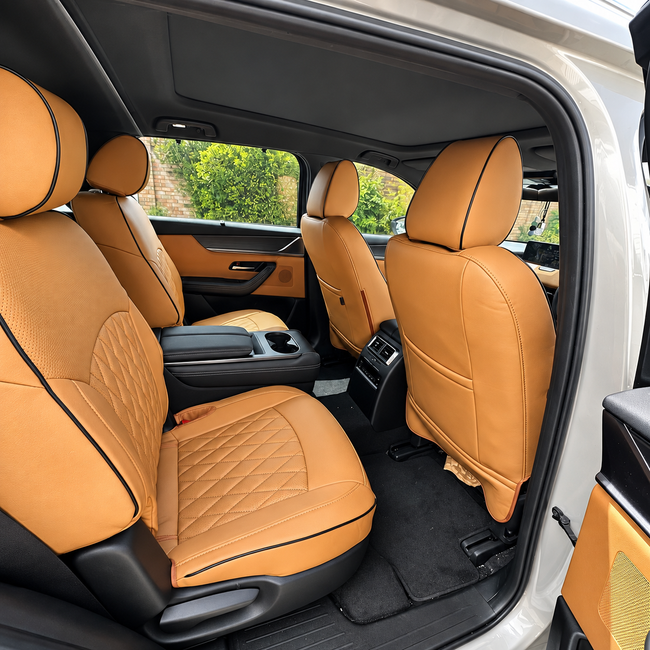 Custom seat cover installation