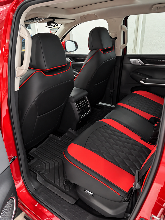 Custom seat cover installation