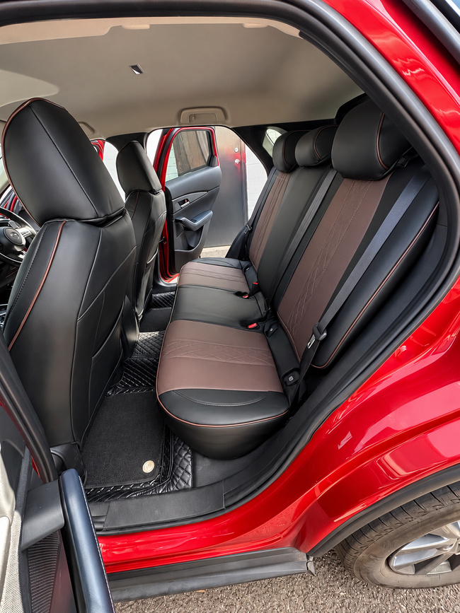 Custom seat cover installation