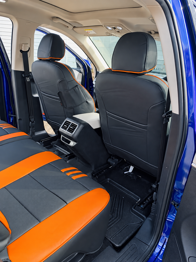 Custom seat cover installation