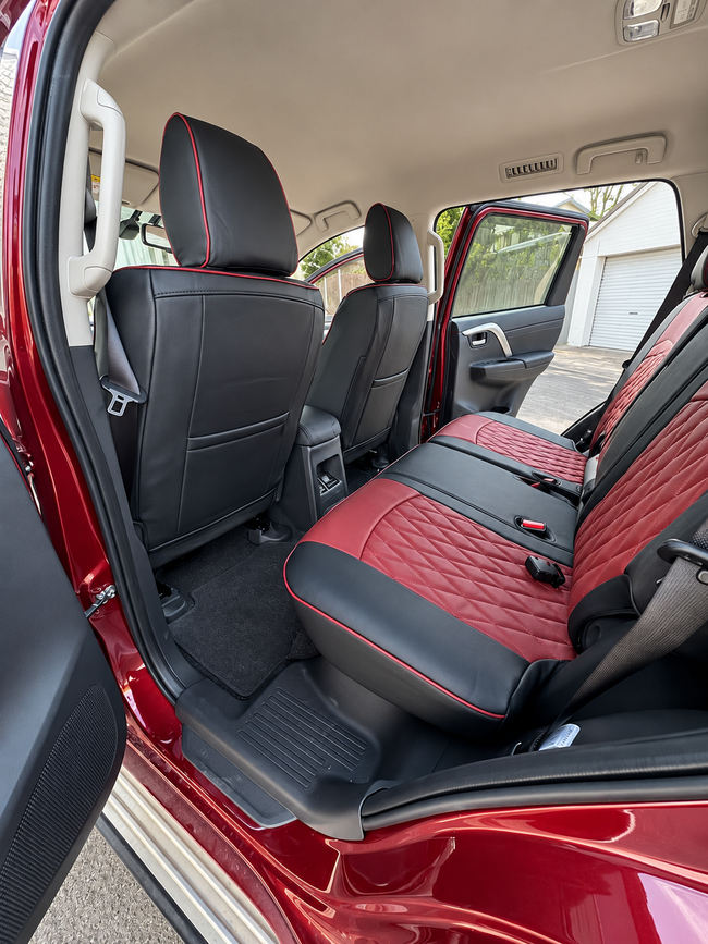 Custom seat cover installation