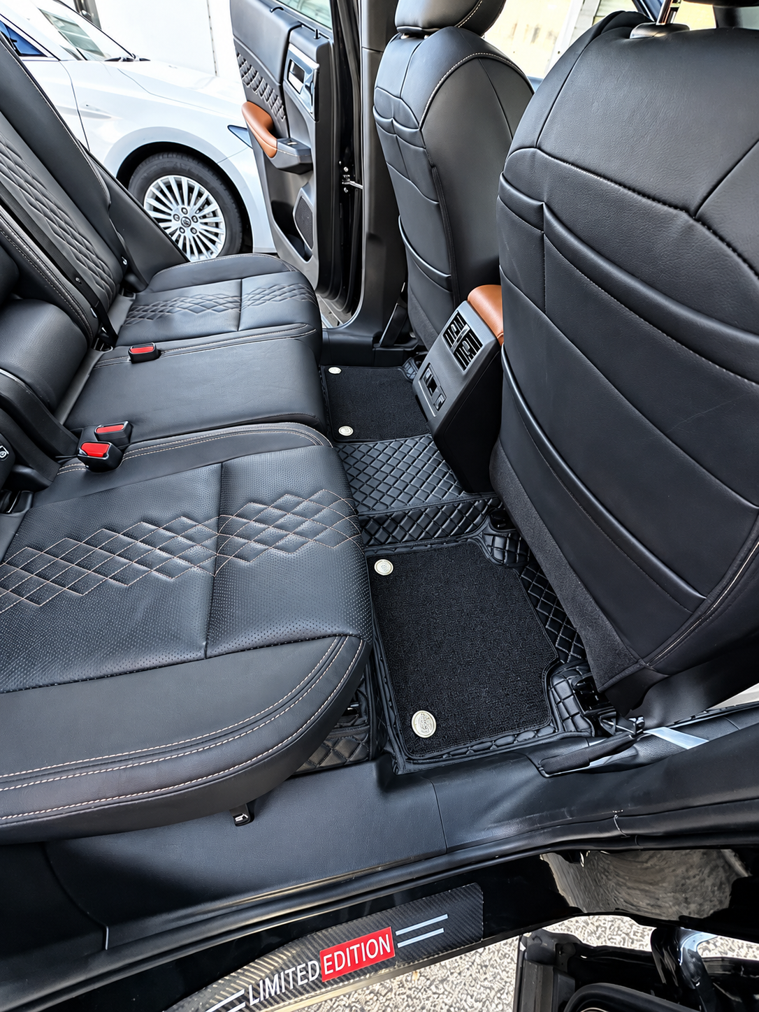 Custom floor mat installation