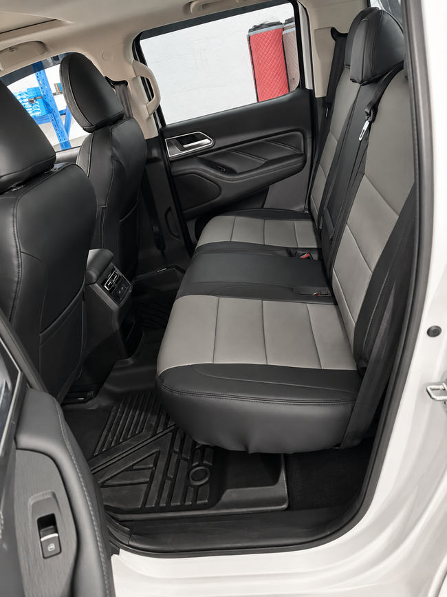 Custom seat cover installation