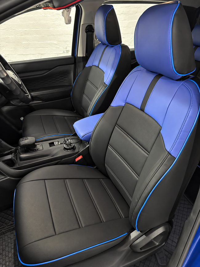 Custom seat cover installation