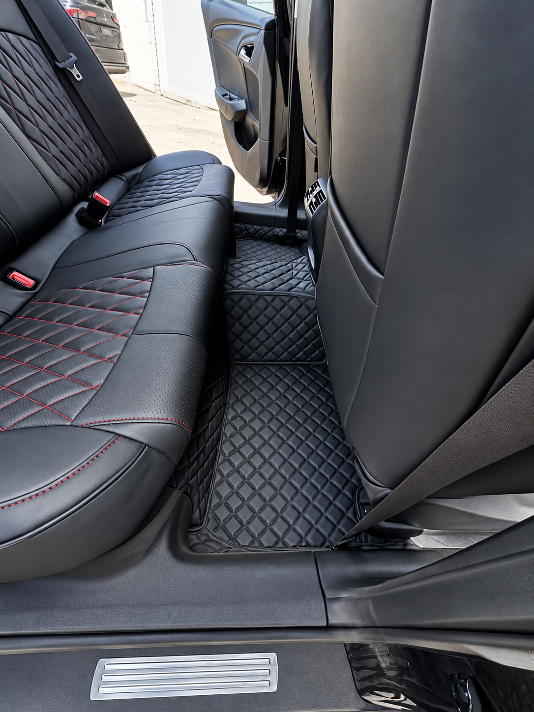 Custom floor mat installation
