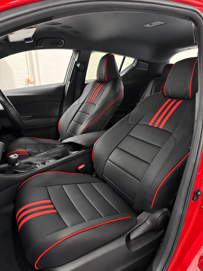 Custom seat cover installation