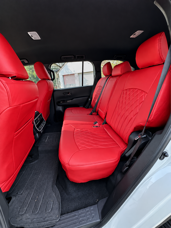 Custom seat cover installation