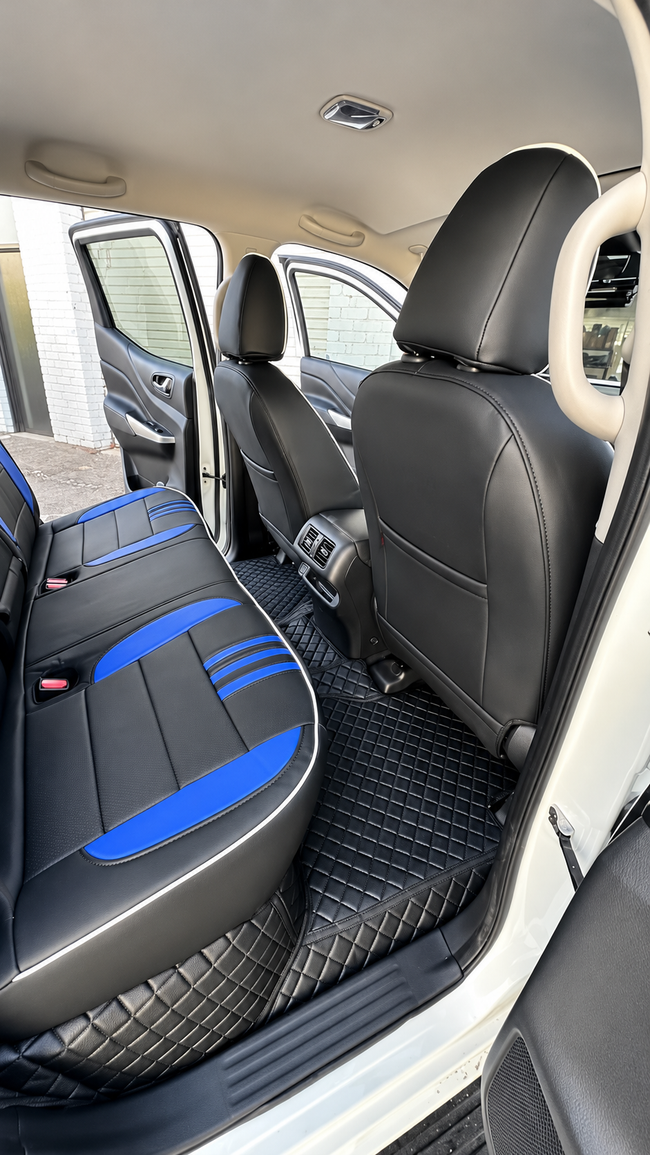 Custom seat cover installation