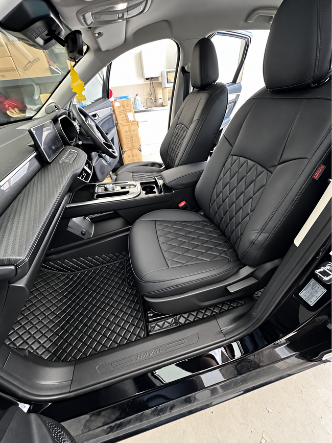 Custom seat cover installation