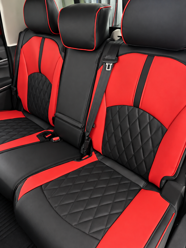 Custom seat cover installation