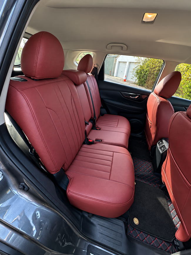 Custom seat cover installation