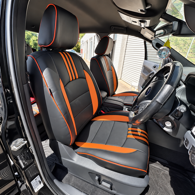 Custom seat cover installation