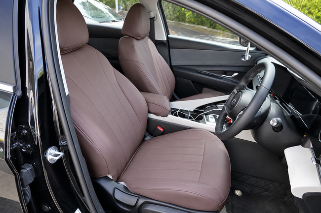 Custom seat cover installation