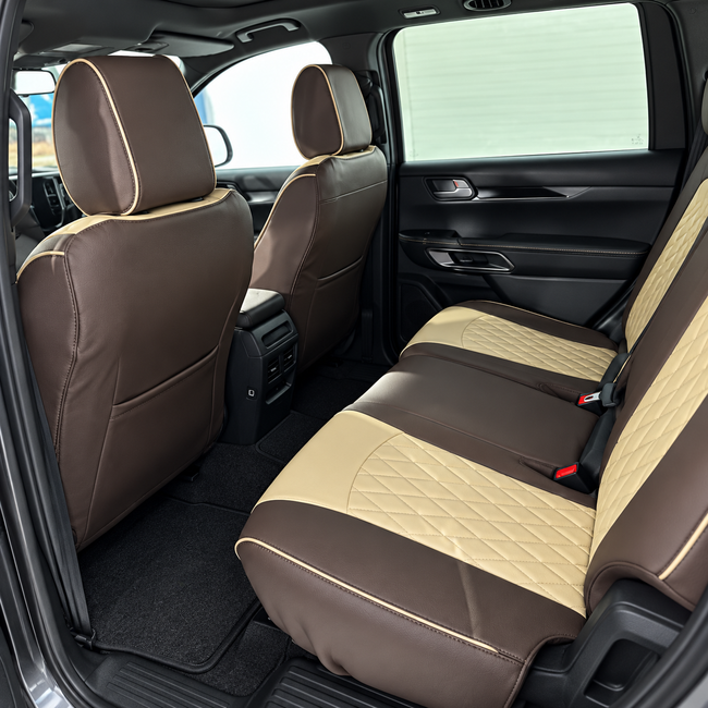 Custom seat cover installation