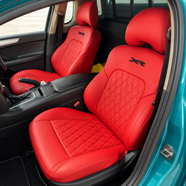Custom seat cover installation
