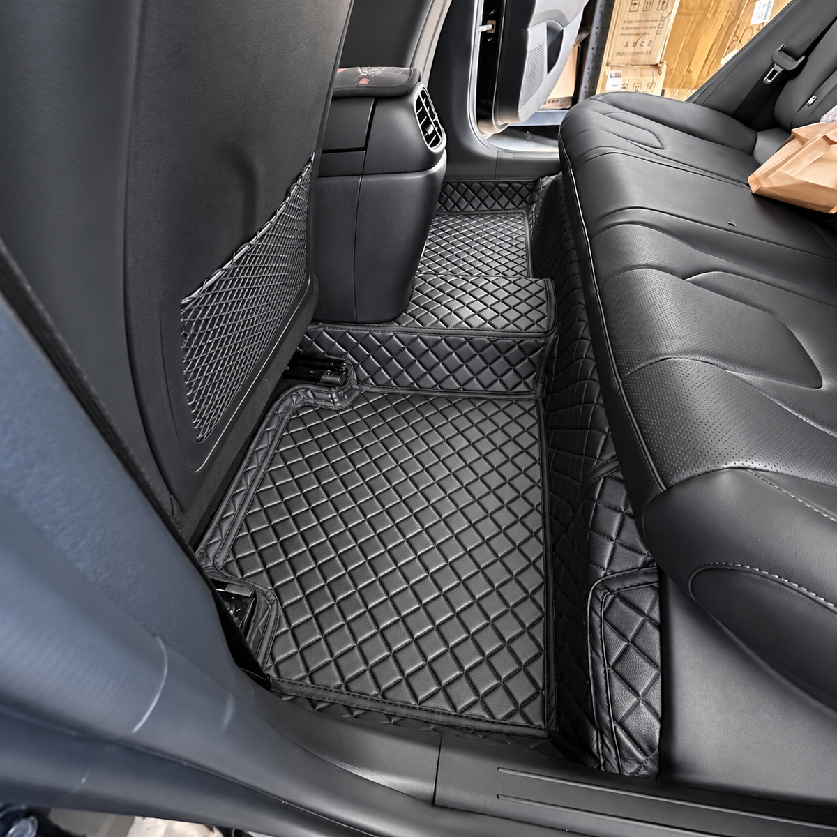 Custom floor mat installation