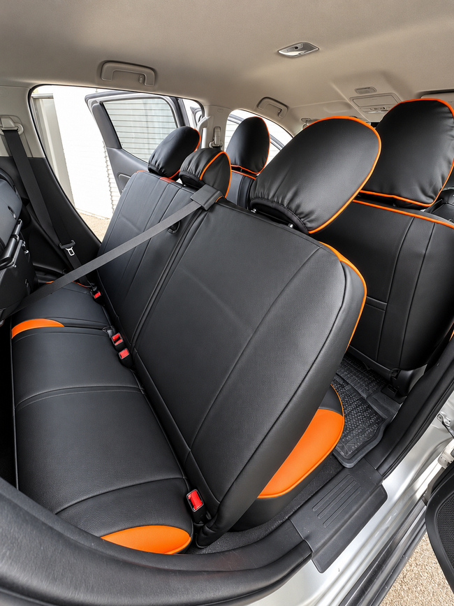 Custom seat cover installation