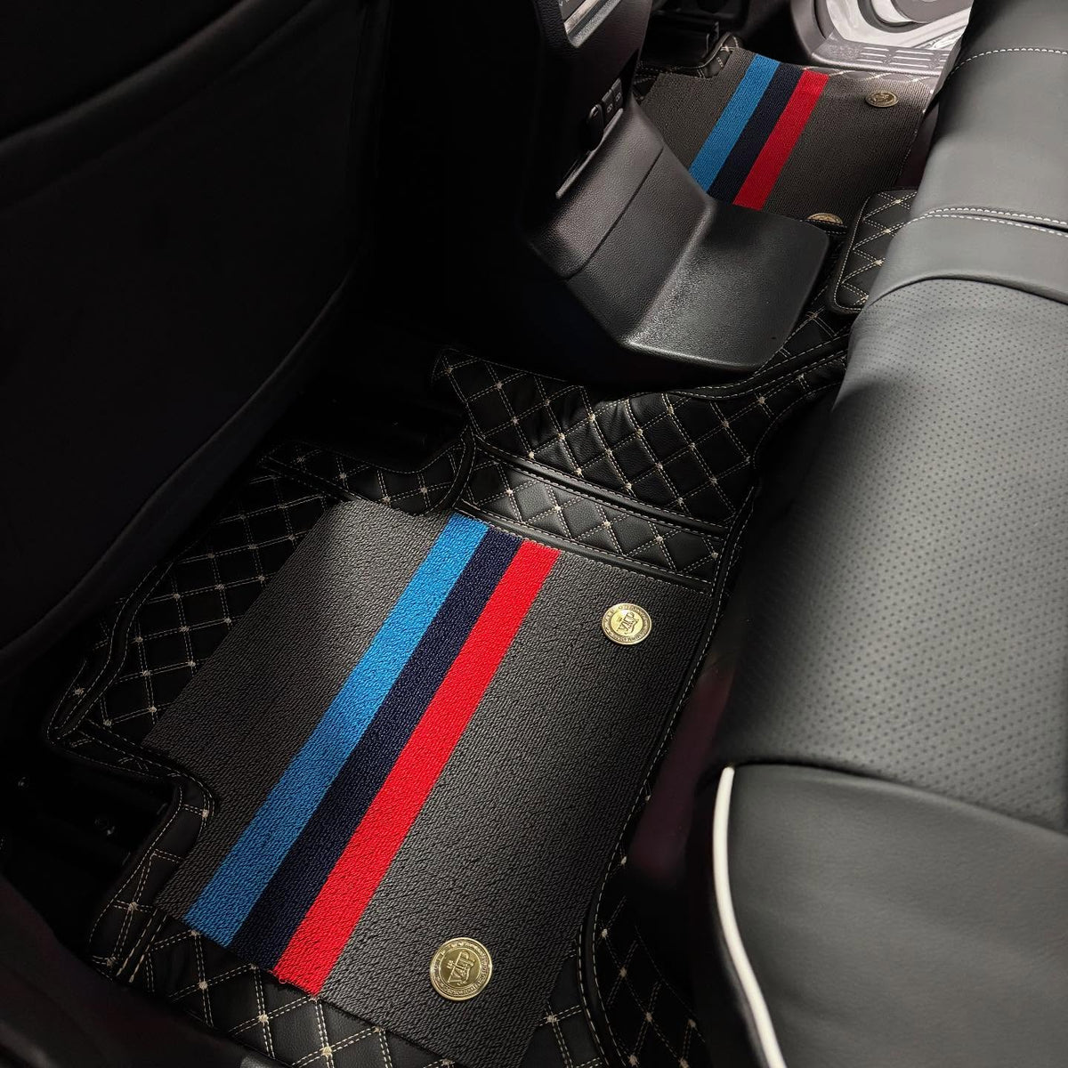 Custom floor mat installation