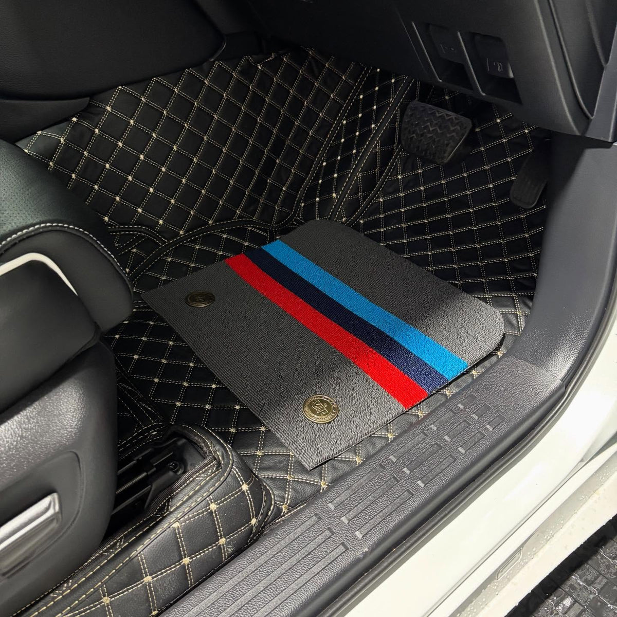 Custom floor mat installation