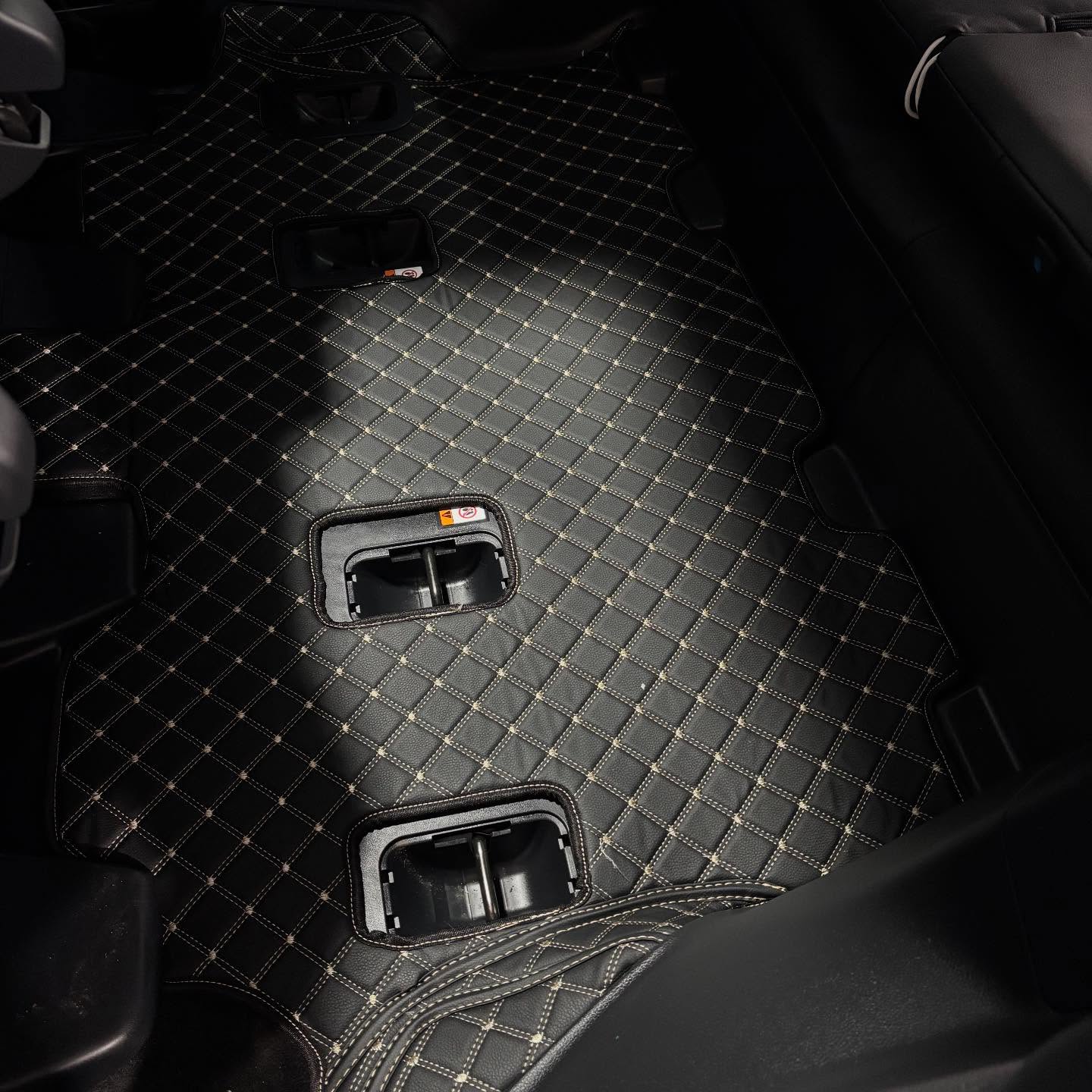 Custom floor mat installation