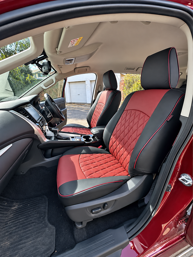 Custom seat cover installation