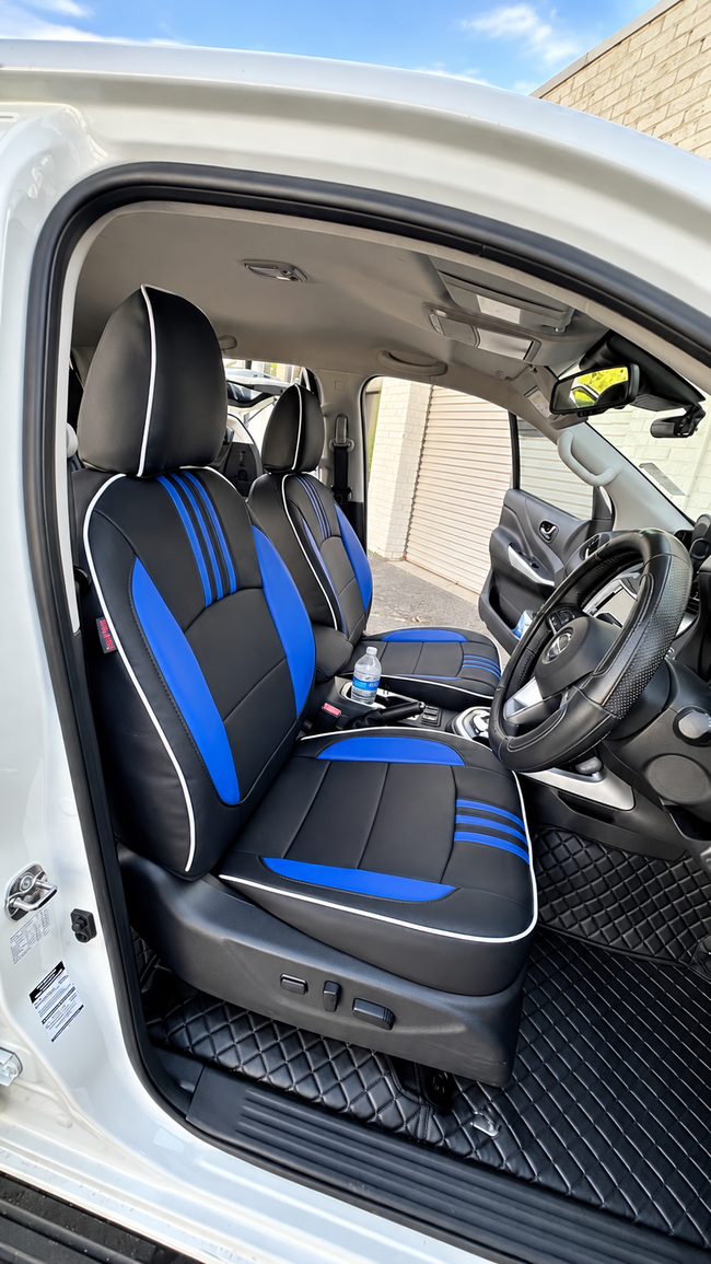 Custom seat cover installation